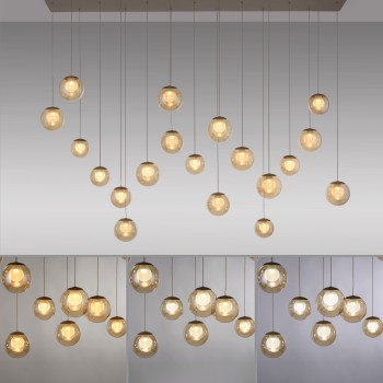 Pendul LED PURE POPUP maro Zuma Line 2589-97, 150x40 cm, 3W