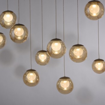 Pendul LED PURE POPUP maro Zuma Line 2589-97, 150x40 cm, 3W