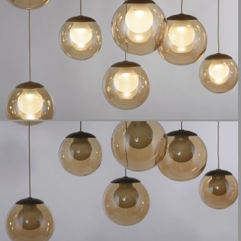 Pendul LED PURE POPUP maro Zuma Line 2589-97, 150x40 cm, 3W