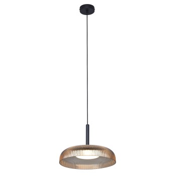 Pendul LED SOLVIA negru Zuma Line P230757601, D25 cm, 10W