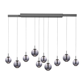 Pendul LED PURE E-INFINITY gri Zuma Line 2221-15, D35 cm, 7W