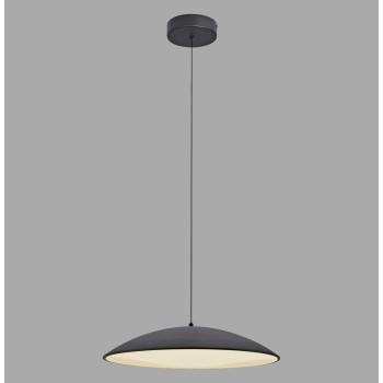 Pendul LED LENTE negru Zuma Line 14607-18, D50 cm, 23W