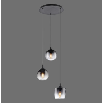 Pendul ZEA negru Zuma Line 15424-18, 120x38 cm, 3xE14