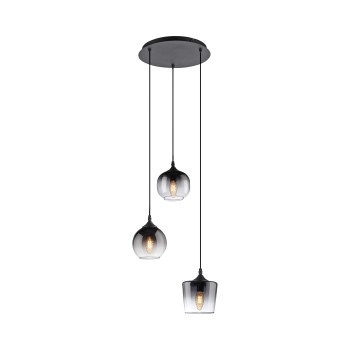 Pendul ZEA negru Zuma Line 15424-18, 120x38 cm, 3xE14
