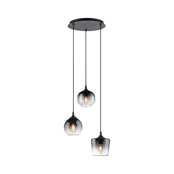 Pendul ZEA negru Zuma Line 15424-18, 120x38 cm, 3xE14