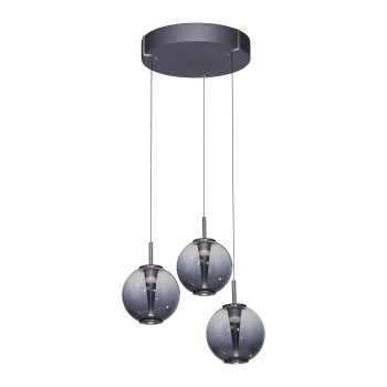 Pendul LED PURE E-INFINITY gri Zuma Line 2222-15, D50 cm, 7W