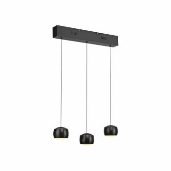 Pendul LED BALLINI negru Zuma Line 15261-18, 220x10 cm, 22W