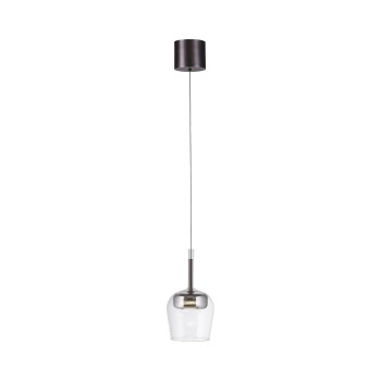 Pendul LED Q-KON argintiu Zuma Line 2741-21, D21 cm, 9W
