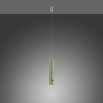 Pendul LED ATTACH verde deschis Zuma Line 18281-43, 200x4 cm, 3W