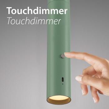 Pendul LED ATTACH verde deschis Zuma Line 18281-43, 200x4 cm, 3W