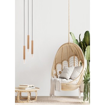 Pendul MADERA lemn Zuma Line 8620103, D4 cm, 1xG9