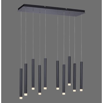 Pendul LED BRUNO negru Zuma Line 15206-18, 120x30 cm, 52W