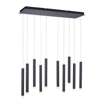 Pendul LED BRUNO negru Zuma Line 15206-18, 120x30 cm, 52W