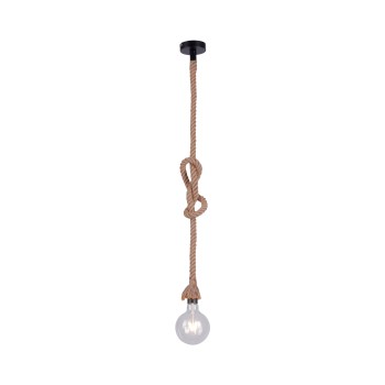 Pendul ROPE maro Zuma Line 15481-18, D10 cm, 1xE27