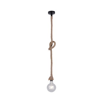 Pendul ROPE maro Zuma Line 15481-18, D10 cm, 1xE27