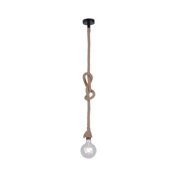 Pendul ROPE maro Zuma Line 15481-18, D10 cm, 1xE27
