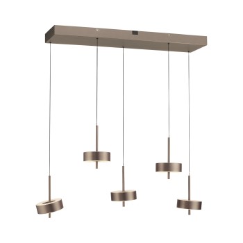 Pendul LED Q-ROTATE maro metalic inchis Zuma Line 2249-34, 95x31 cm, 9W