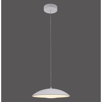 Pendul LED LENTE alb Zuma Line 14606-16, D40 cm, 17W