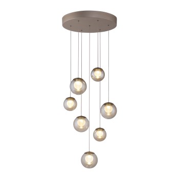 Pendul LED PURE POPUP maro Zuma Line 2587-97, D40 cm, 3W