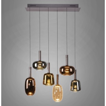 Pendul LED IRIDES multicolor Zuma Line 2681-70, 90x42 cm, 9W