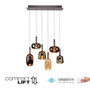 Pendul LED IRIDES multicolor Zuma Line 2681-70, 90x42 cm, 9W