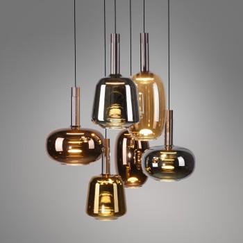 Pendul LED IRIDES multicolor Zuma Line 2681-70, 90x42 cm, 9W