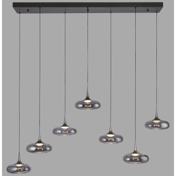 Pendul LED POSH gri Zuma Line 15695-15, 140x42 cm, 6.3W
