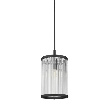 Pendul SERGIO negru mat Zuma Line P0528-01F-P7AC, D15 cm, 1xE14