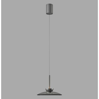 Pendul LED PURE MOON gri Zuma Line 2191-15, D32 cm, 15.7W
