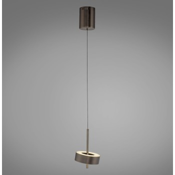 Pendul LED Q-ROTATE maro metalic inchis Zuma Line 2247-34, D14 cm, 9W