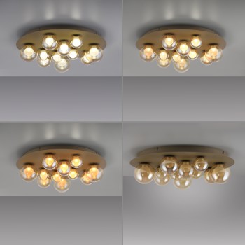 Plafoniera LED PURE POPUP maro Zuma Line 6588-97, D60 cm, 3W