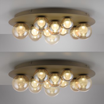 Plafoniera LED PURE POPUP maro Zuma Line 6588-97, D60 cm, 3W