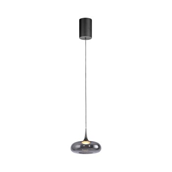 Pendul LED POSH gri Zuma Line 15692-15, D22 cm, 7.4W