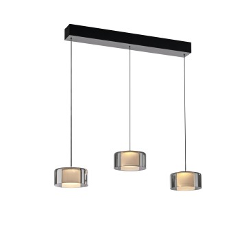 Pendul LED RIKA negru Zuma Line 2113-18, 71x15 cm, 20W