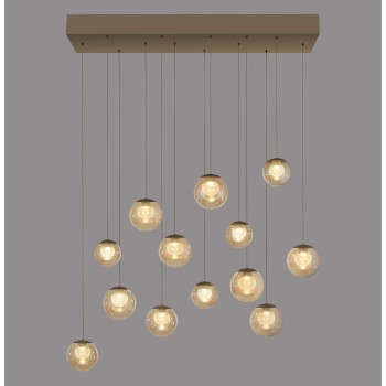 Pendul LED PURE POPUP maro Zuma Line 2590-97, 100x40 cm, 3W