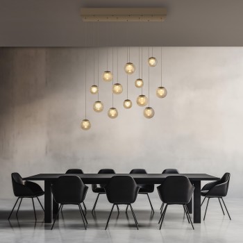 Pendul LED PURE POPUP maro Zuma Line 2590-97, 100x40 cm, 3W