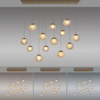 Pendul LED PURE POPUP maro Zuma Line 2590-97, 100x40 cm, 3W