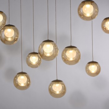 Pendul LED PURE POPUP maro Zuma Line 2590-97, 100x40 cm, 3W