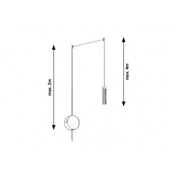 Pendul minimalist ANDROMEDA 5640 Rabalux, LED 7W, 460lm, negru - 1