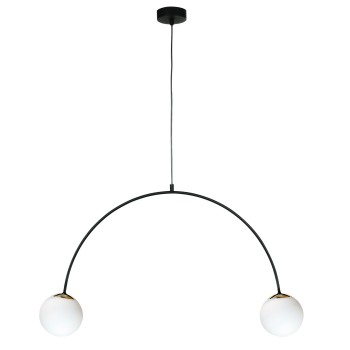 Pendul BOW negru Zuma Line 1277, 88x14 cm, 2xE14