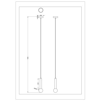 Pendul FREYA negru Zuma Line P230627901A, D9 cm, 1xG9