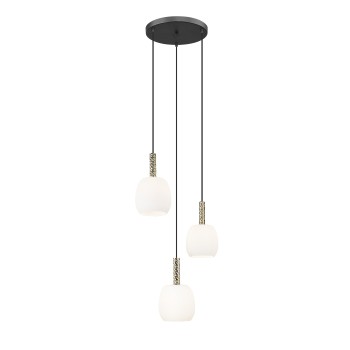 Pendul CALVO negru mat Zuma Line P0076-03A-P7AA, D41 cm, 3xG9