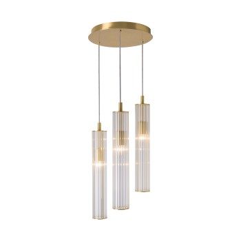 Pendul ARIA alama periata Zuma Line 1221, D30 cm, 3xE14