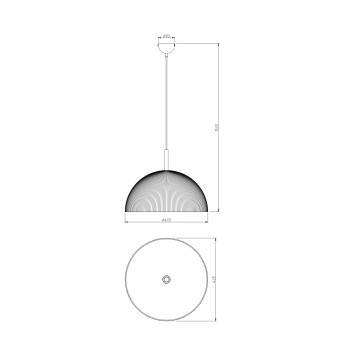 Pendul ISLUNA bej Zuma Line P250365201A, D40.5 cm, 1xE27