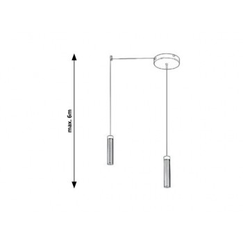 Pendul minimalist ANDROMEDA 5641 Rabalux, LED 14W, 920lm, negru - 1