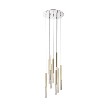 Pendul LED ONE auriu francez Zuma Line P0461-09L-B5F7, D42 cm, 5W