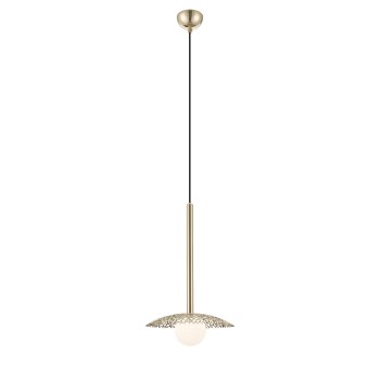 Pendul NICOSIA auriu Zuma Line P0600-01C-F7AA, D22 cm, 1xG9