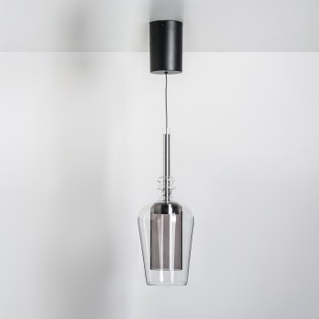 Pendul LED TAGNA negru Zuma Line 251010-SM, D13 cm, 6W