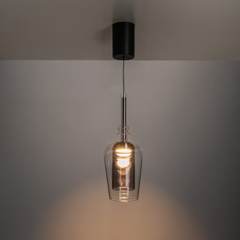 Pendul LED TAGNA negru Zuma Line 251010-SM, D13 cm, 6W