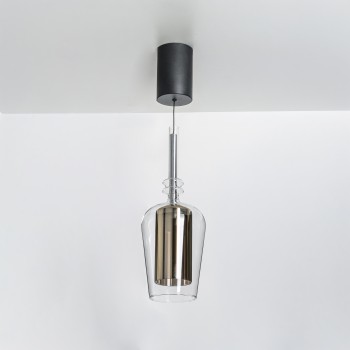 Pendul LED TAGNA negru Zuma Line 251010-AM, D13 cm, 6W